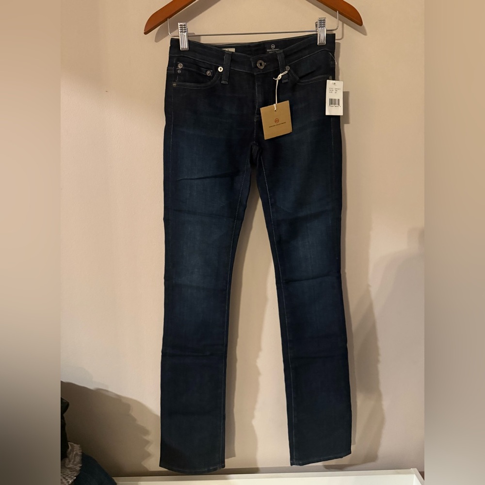 AG Adriano Goldschmied womens  Deep Indigo Slim Jeans